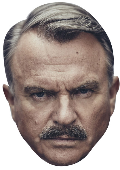 Sam Neill Inspector Chester Campbell Peaky Blinders Tv Movie Star Celebrity Party Face Mask | Fancy Dress