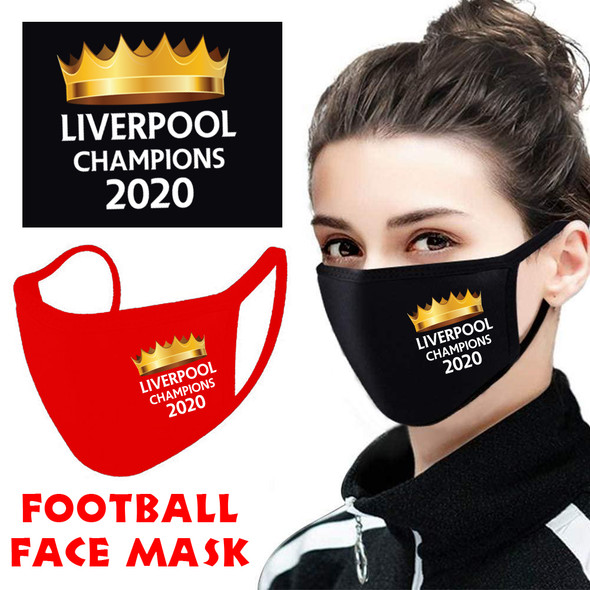 Liverpool Champions 2020 Football Face Covering D1 Red