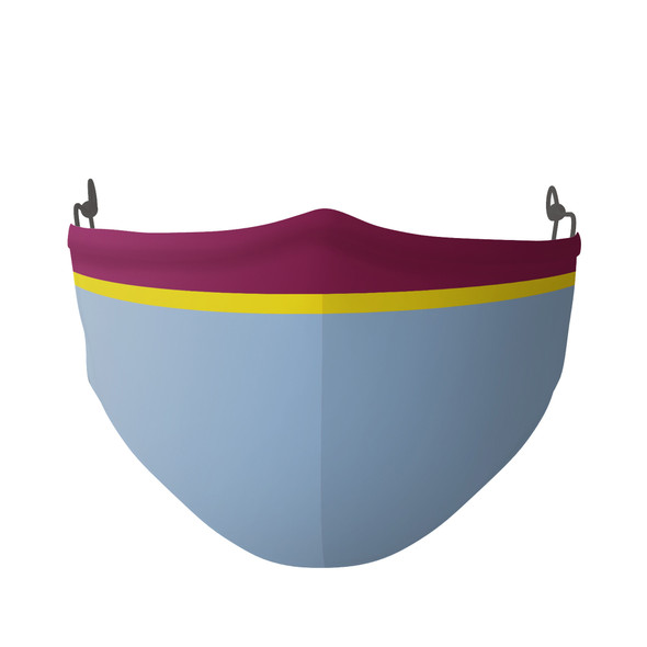 Inspired By Aston Villa Football Colours Face Covering