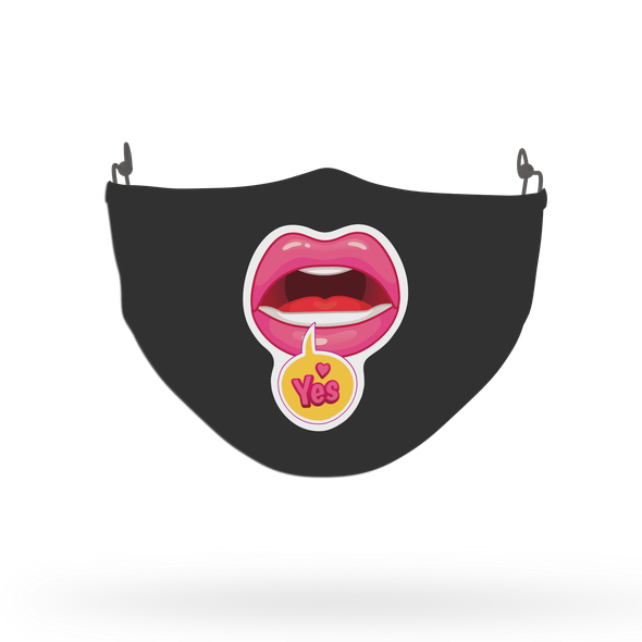 Sexy Lips 'Yes' Face Covering Print 11