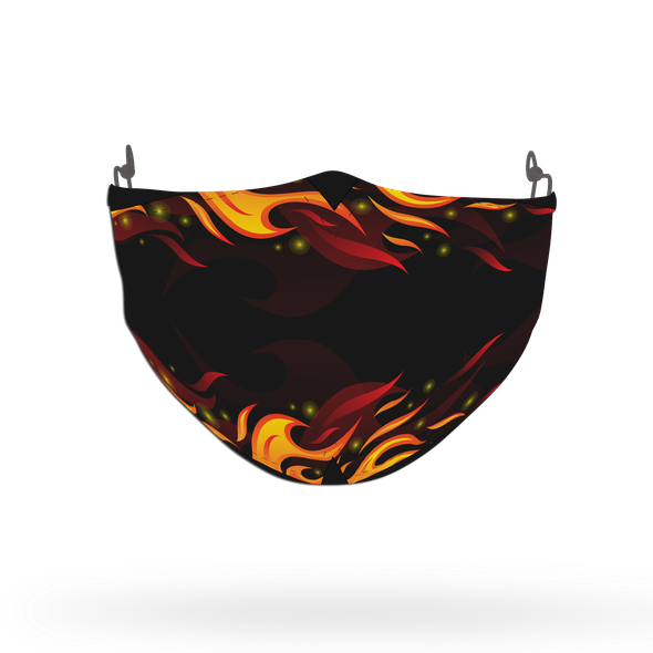 Fire Pattern Face Covering Print 3