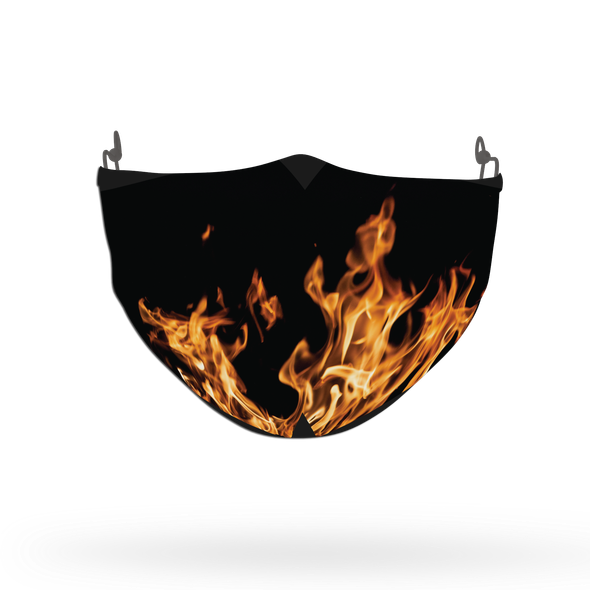 Fire Pattern Face Covering Print 4