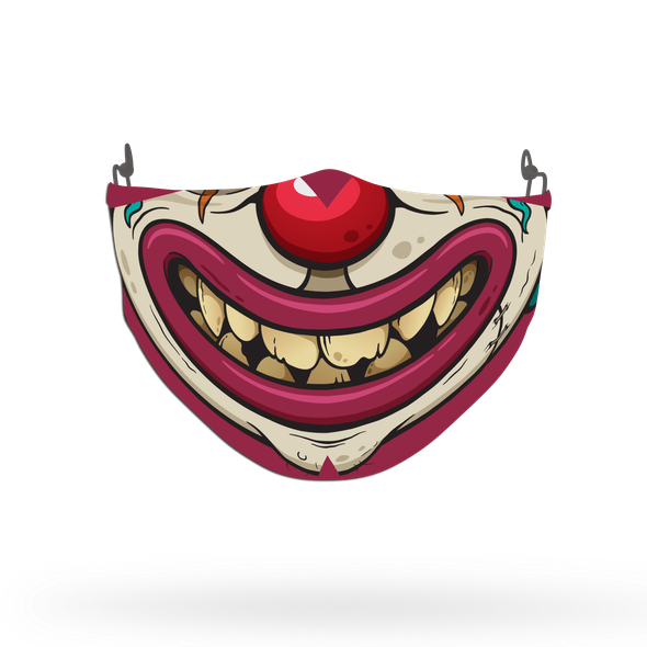 Joker Clown Pattern Face Covering Print 1