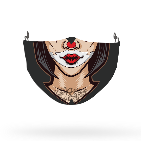 Joker Clown Pattern Face Covering Print 2