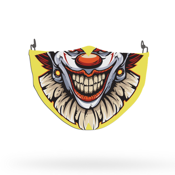 Joker Clown Pattern Face Covering Print 3
