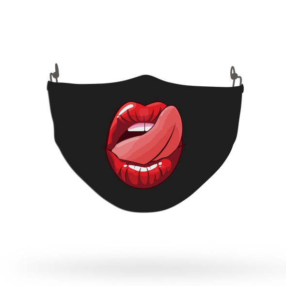 Lips Pattern Face Covering Print 4