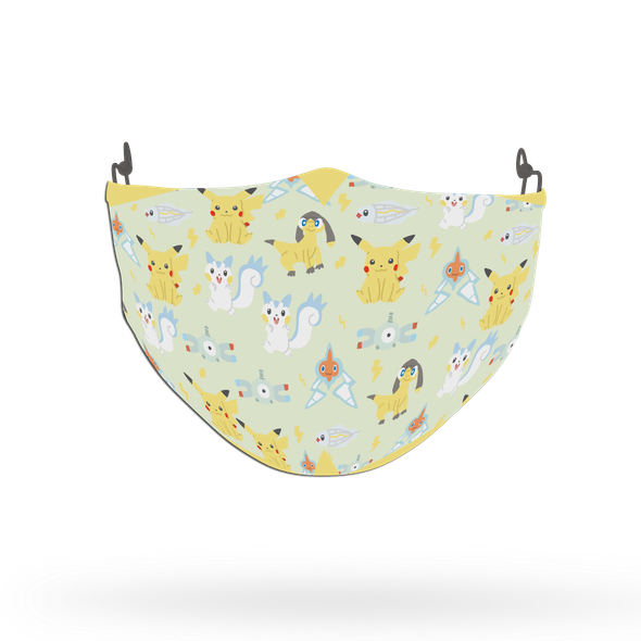 Pokemon Characters Pattern Face Covering Print 2