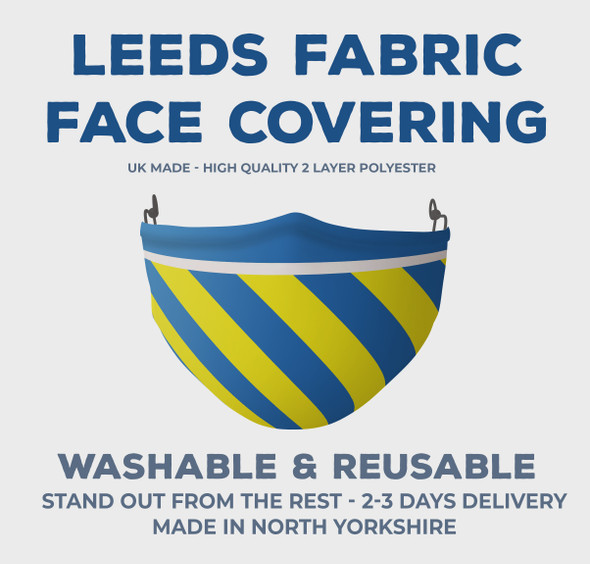 Inspired By Leeds United Football Colours Face Covering