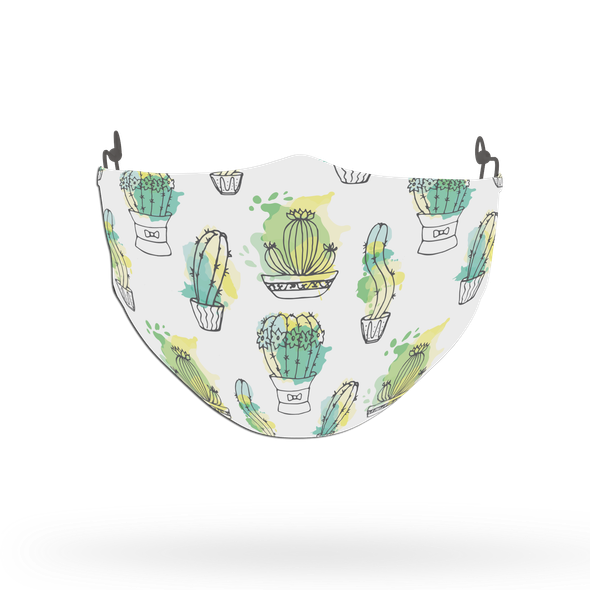 Cactus Pattern Theme Pattern Face Covering Print 4