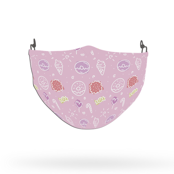 Candies Pattern Theme Pattern Face Covering Print 4