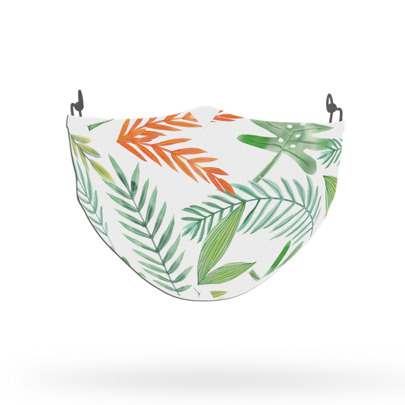 Wild Leaves Theme Face Covering Print 5