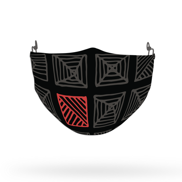Crossline Geometrical Theme Face Covering Print 1