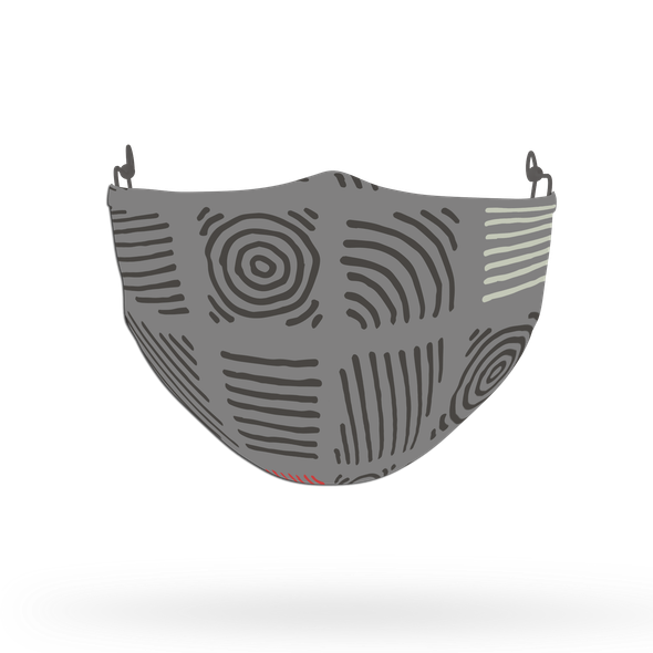 Crossline Geometrical Theme Face Covering Print 5