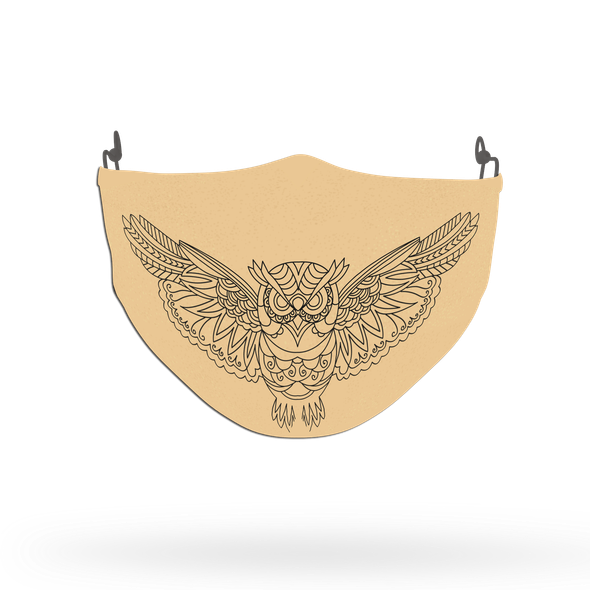 Owl Animal Face Covering Print 6