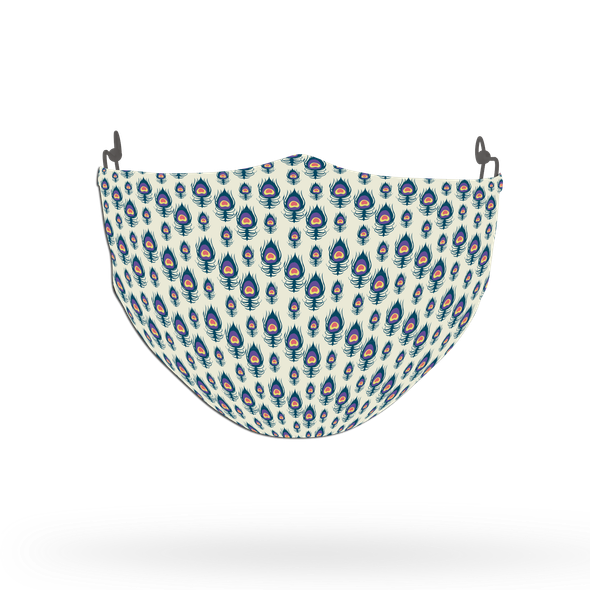 Peacock Animal Pattern Face Covering Print 1