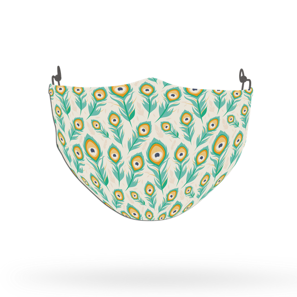 Peacock Animal Pattern Face Covering Print 7