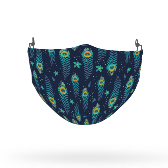 Peacock Animal Pattern Face Covering Print 10