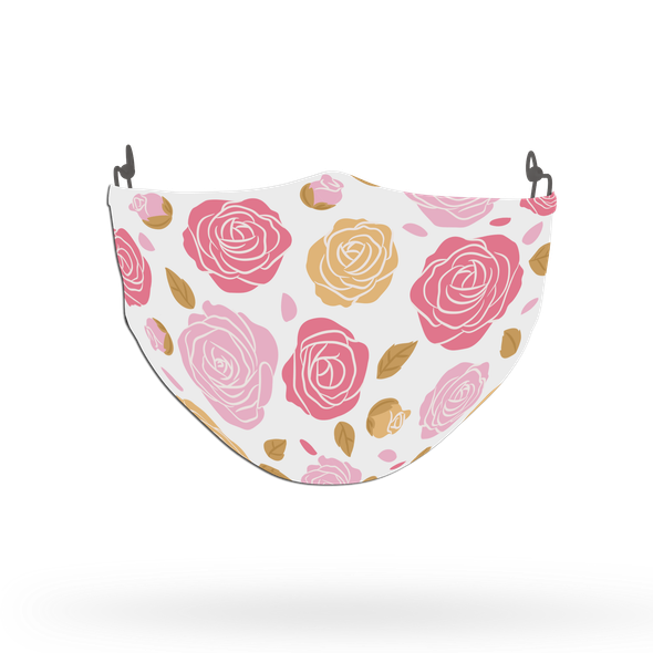 Red Rose Face Covering Print 6