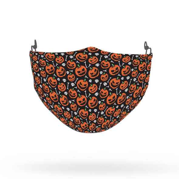 Terrifying Halloween Pattern Face Covering Print 4