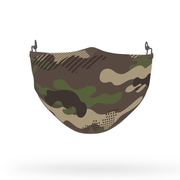 Camouflage Pattern Face Covering Print 10