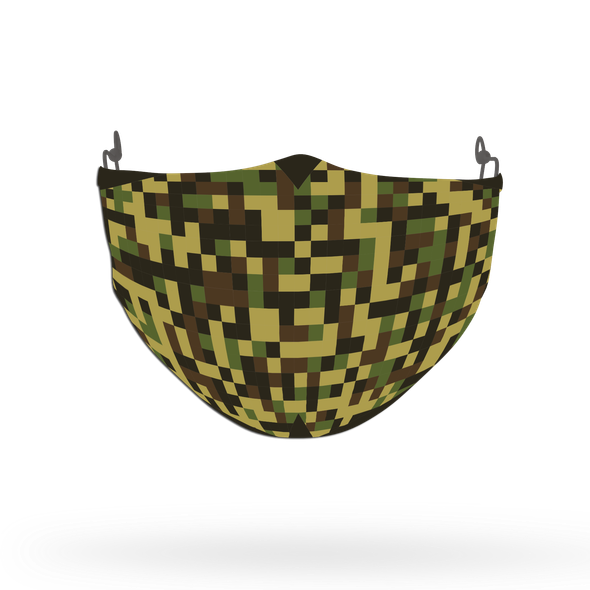 Camouflage Pattern Face Covering Print 17