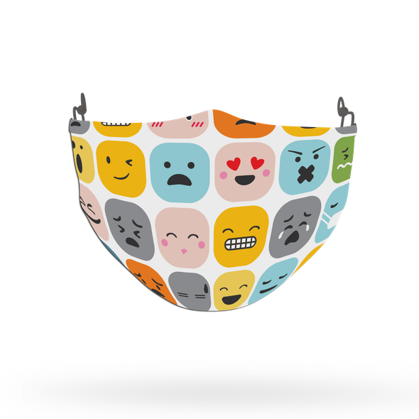 Emoji Pattern Face Covering Print 13