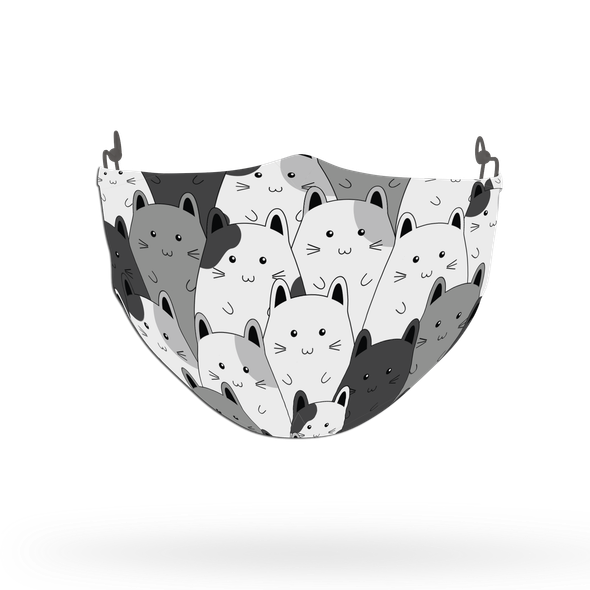 Cat Pattern Face Covering Print 1
