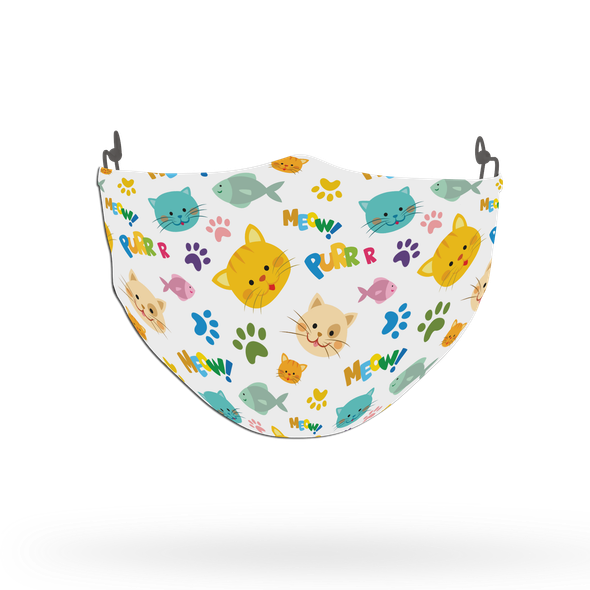 Cat Pattern Face Covering Print 2