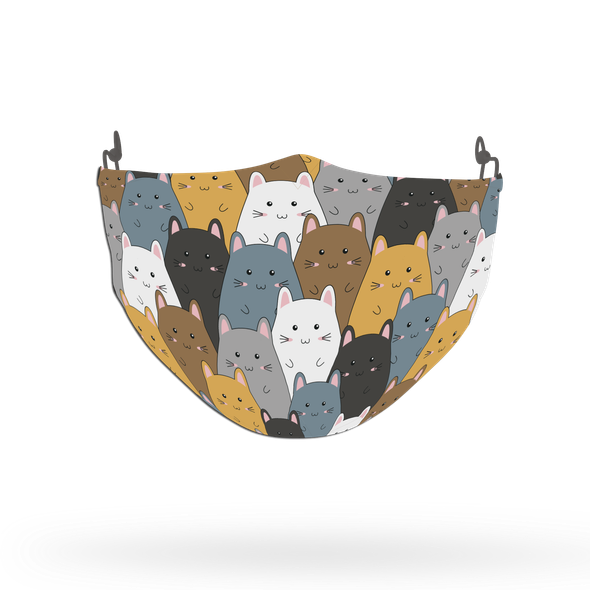 Cat Pattern Face Covering Print 16
