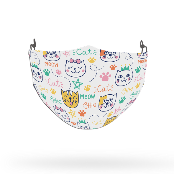Cat Pattern Face Covering Print 20