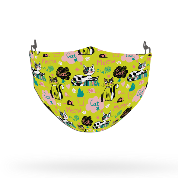 Cat Pattern Face Covering Print 21