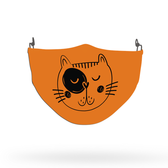 Cat Pattern Face Covering Print 22