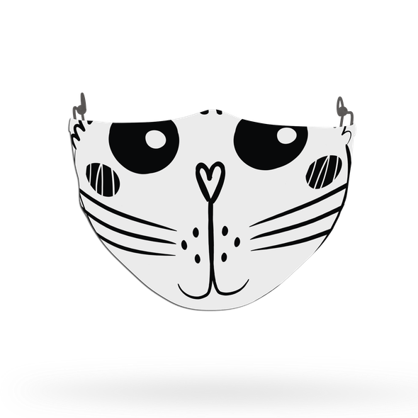 Cat Pattern Face Covering Print 26