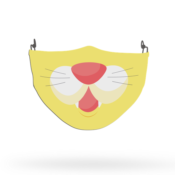 Kids Cat Face Covering Print