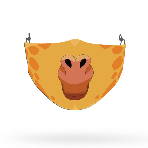 Kids Giraffe Face Covering Print