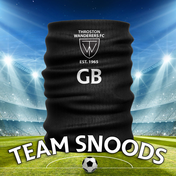 Throston Wanderers Team Club Snood - Black Snood