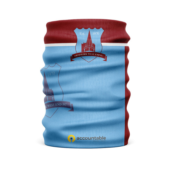 Ormskirk Westend Fc - Team Club Snood Club Colours