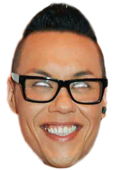 Gok Wan Celebrity Face Mask - Fancy Dress Party Mask 2026