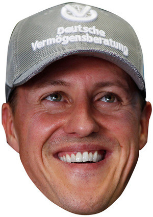 Michael Schumacher Celebrity Face Mask - Fancy Dress Party Mask 2026