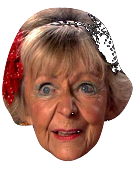 Madge From Benidorm Celebrity Face Mask - Fancy Dress Party Mask 2026