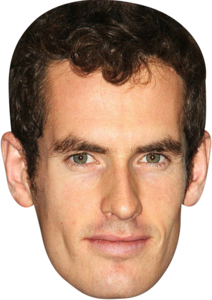 Andy Murray Tennis Celebrity Face Mask - Fancy Dress Party Mask 2026