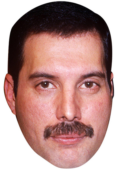Freddie Mercury Celebrity Face Mask - Fancy Dress Party Mask 2026