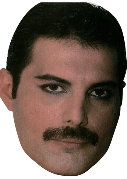 Freddy Mercury Celebrity Face Mask - Fancy Dress Party Mask 2026