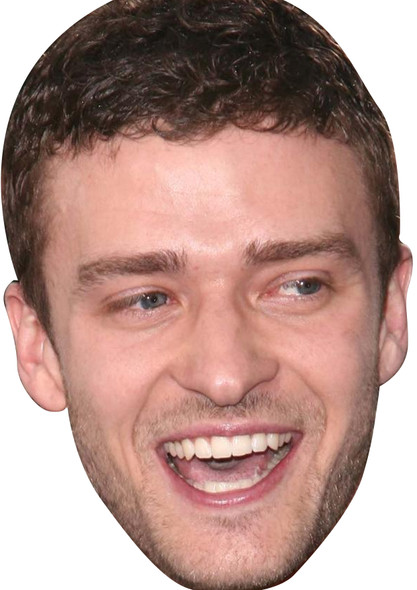 Justin Timberlake Celebrity Face Mask - Fancy Dress Party Mask 2026
