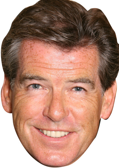 Pierce Brosnan Bond Actor Celebrity Face Mask - Fancy Dress Party Mask 2026