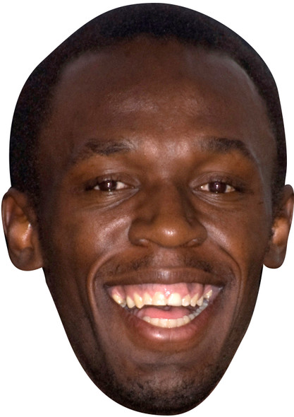 Usain Bolt Celebrity Face Mask - Fancy Dress Party Mask 2026