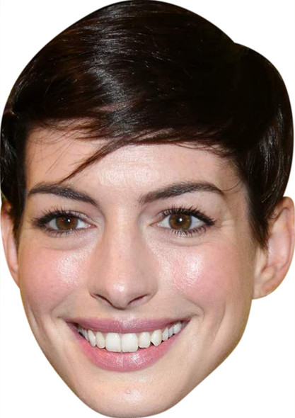 Anne Hathaway Celebrity Face Mask - Fancy Dress Party Mask 2026