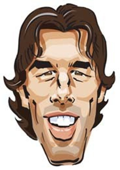 Ruud Van Nistelrooy Cartoon Face Mask