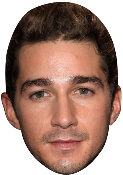 Shia Lebouf Celebrity Face Mask - Fancy Dress Party Mask 2026