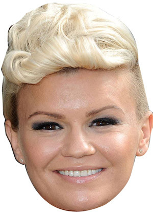 Kerry Katona Short Quiff Hair Celebrity Face Mask